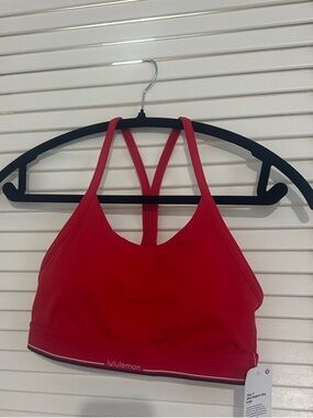 lululemon athletica Red Double-Strap Sports Bra